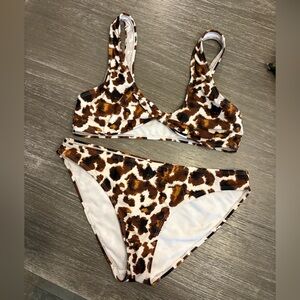Leopard Print Bikini Set